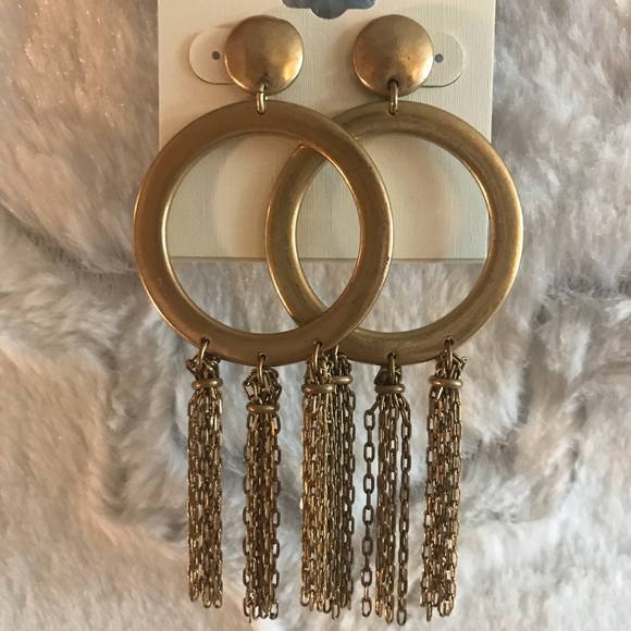 ✨Lucky Brand Gold statement earrings - Picture 3 of 3